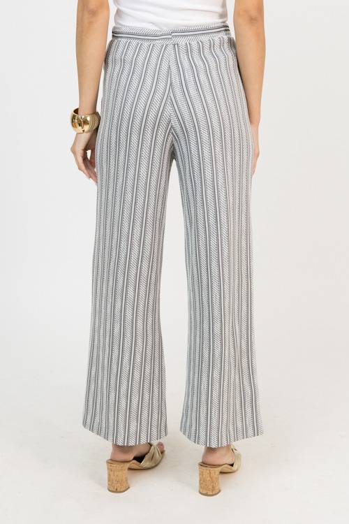 Knit Metallic Stripe Pants, Bla - 0219-121.jpg