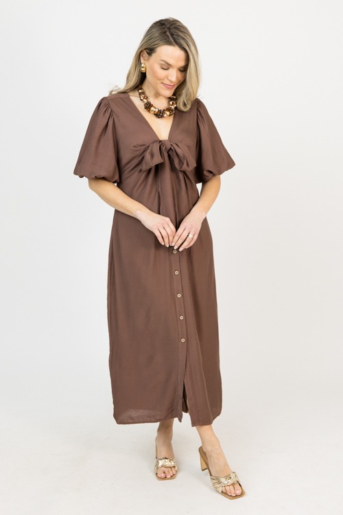 Button Front Bow Midi, Choco - 0219-98.jpg
