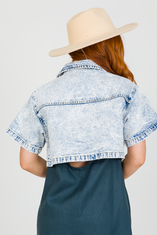 Short Sleeve Denim Jacket