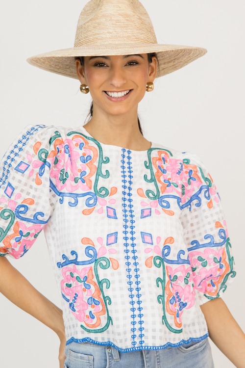 Embroidery Checks Top, White - 0220-111.jpg