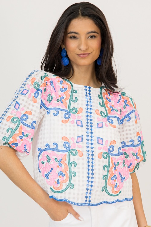 Embroidery Checks Top, White - 0220-116.jpg