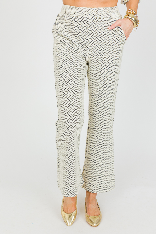 Diamond Texture Pants - New Arrivals - The Blue Door Boutique