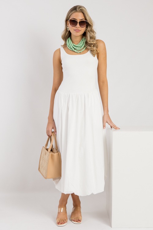 Feeling Bubbly Midi, White