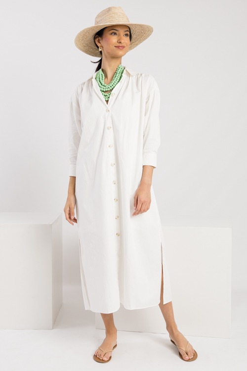 Belted Shirt Dress Midi, Ivory - 0221-180h.jpg