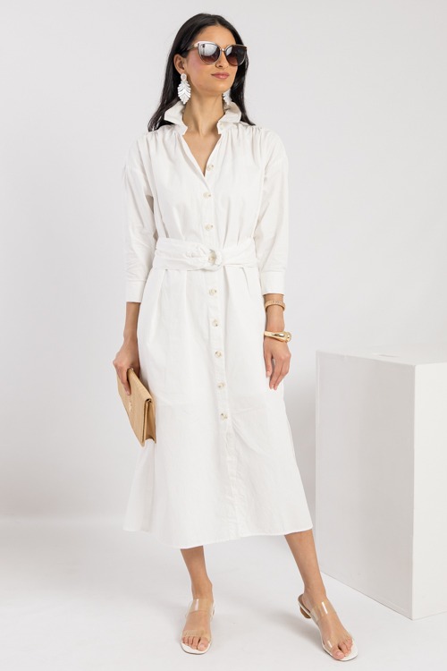 Belted Shirt Dress Midi, Ivory - 0221-183.jpg