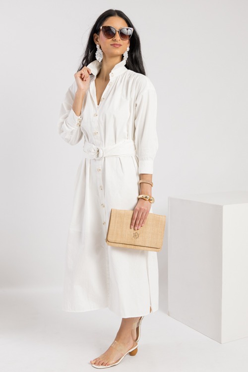 Belted Shirt Dress Midi, Ivory - 0221-184.jpg