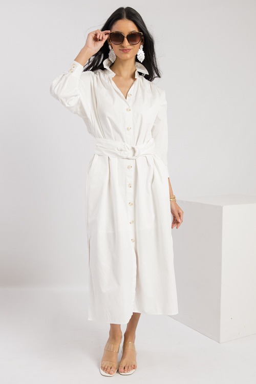 Belted Shirt Dress Midi, Ivory - 0221-185.jpg