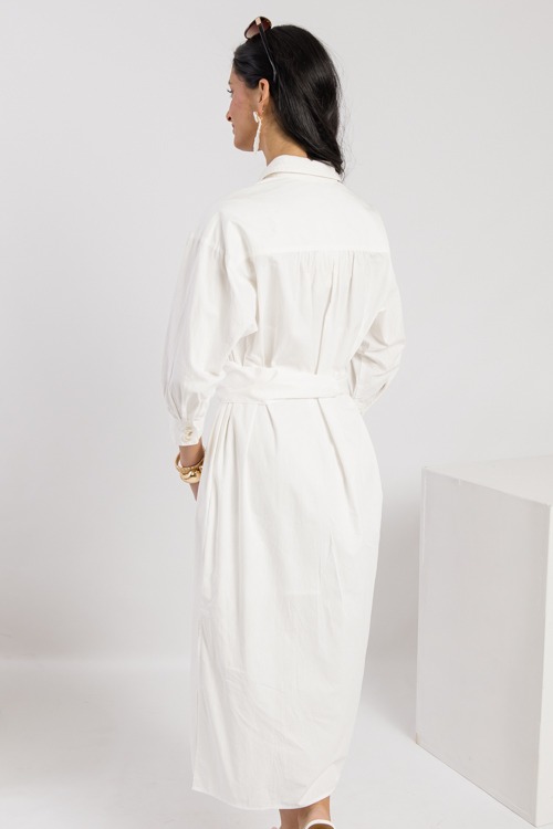 Belted Shirt Dress Midi, Ivory - 0221-187.jpg