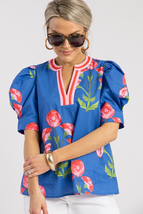 Cadence Floral Top, Blue - 0221-207h.jpg