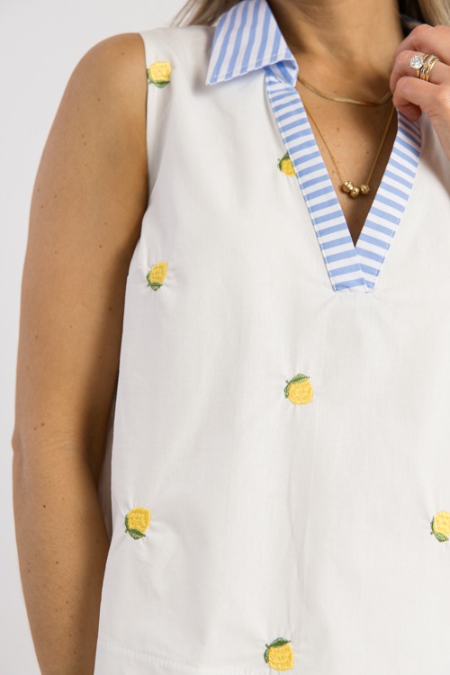 Lemon Embroidery Collared Tank - 0221-233h.jpg