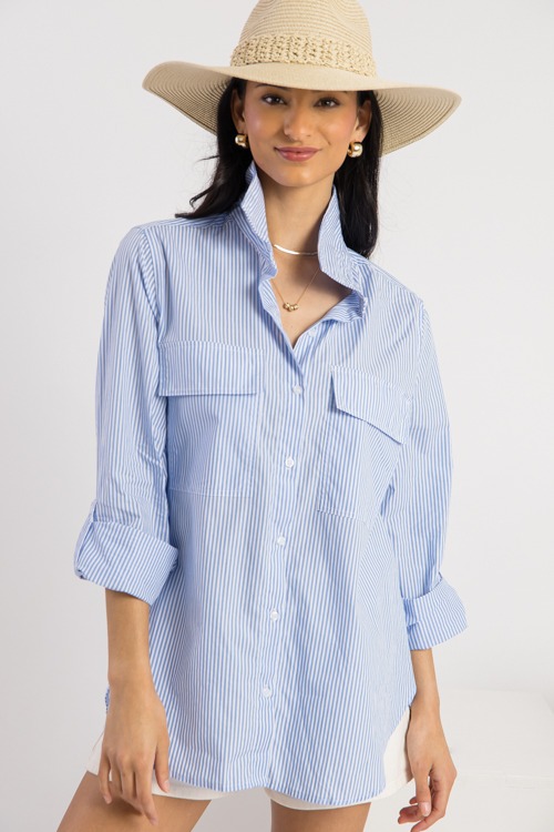 Jasmine Stripe Shirt, Lt. Blue - 0221-275.jpg