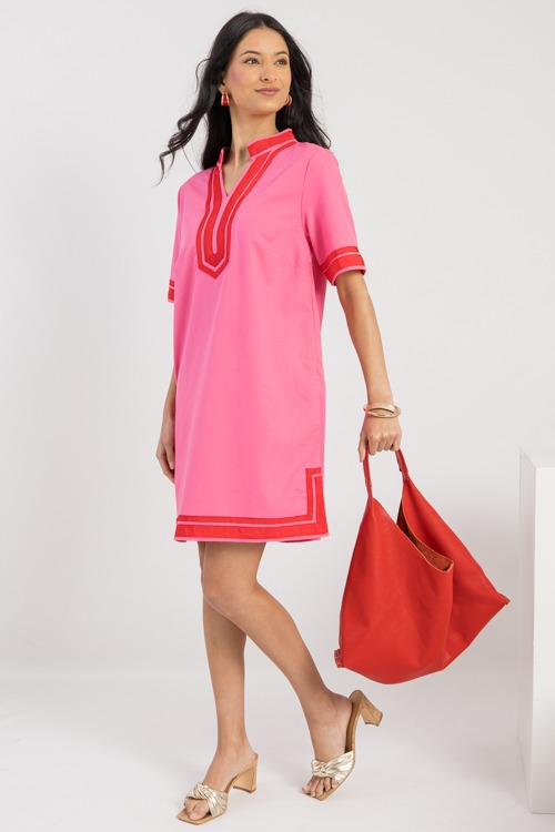 Joslyn Contrast Trim Dress, Pink - 0221-65.jpg