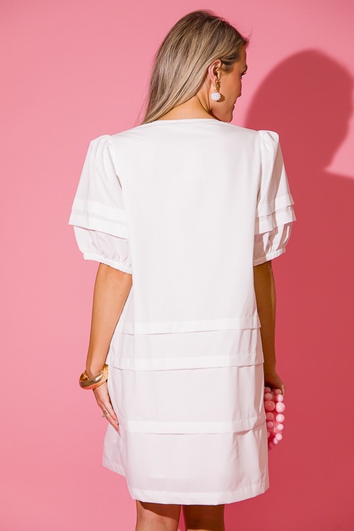 Pleat Detail Dress, Off White - 0223-200.jpg