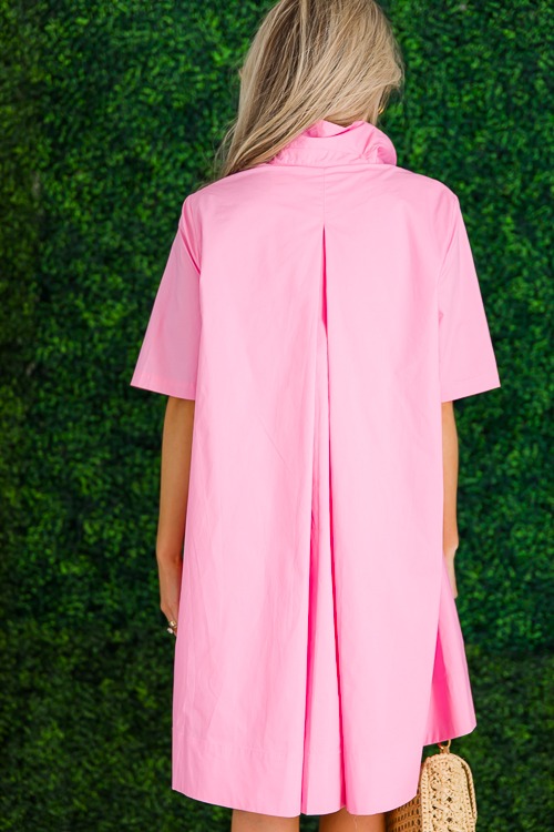 A-Line Shirt Dress, Pink - 0223-213h.jpg