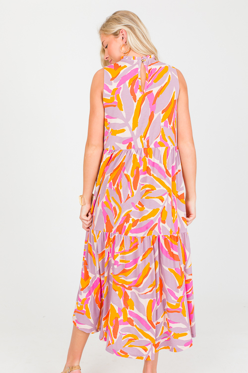 Slinky Abstract Midi, Lavender