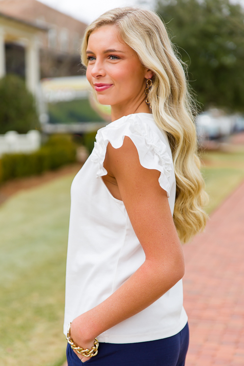 Sweet Details Knit Top, Ivory