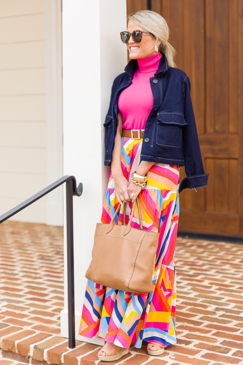 Aruba Abstract Maxi Skirt, Pink