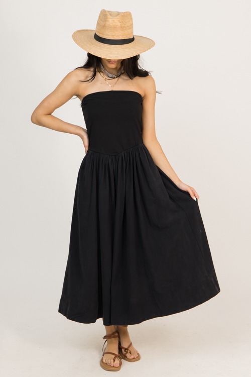 V Waist Strapless Midi, Black - 0224-16.jpg