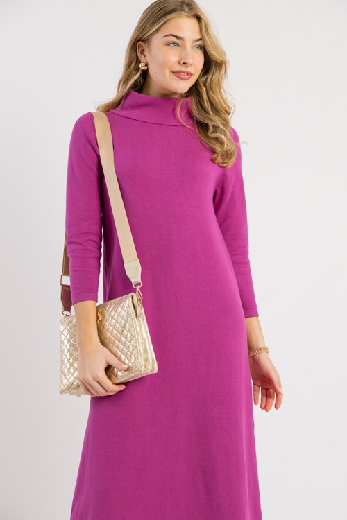 Audrey Sweater Maxi, Magenta