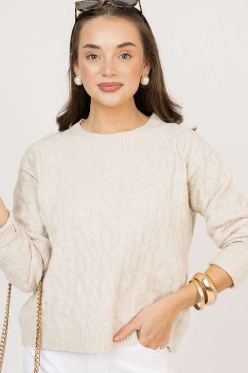 Crew Cable Knit Sweater, Khaki - 0224-57p.jpg
