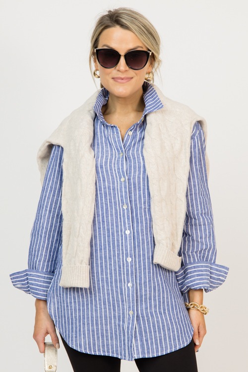 Crew Cable Knit Sweater, Khaki - 0224-58h.jpg