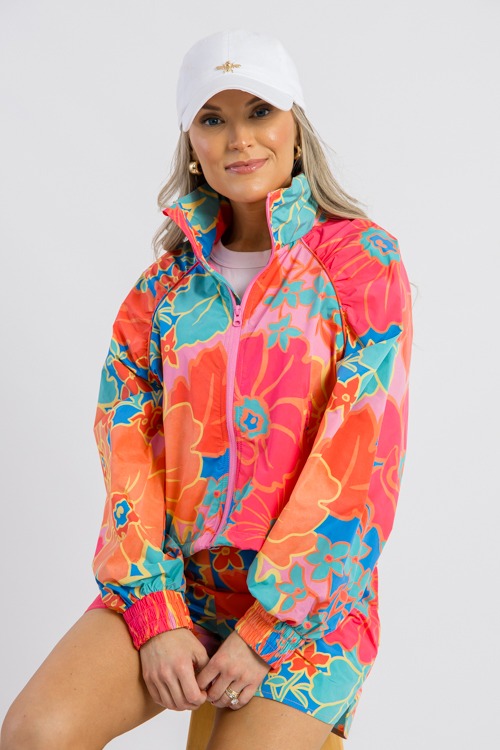 Karlie Floral Windbreaker