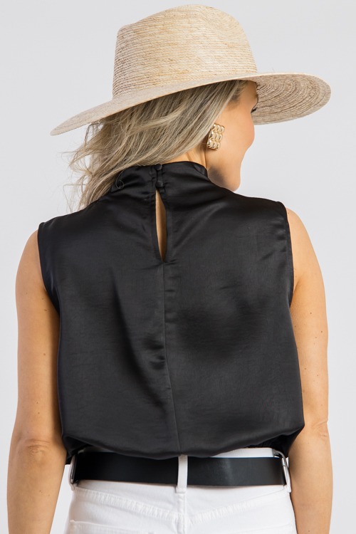 Cinch Hem Satin Blouse, Black - 0225-21.jpg