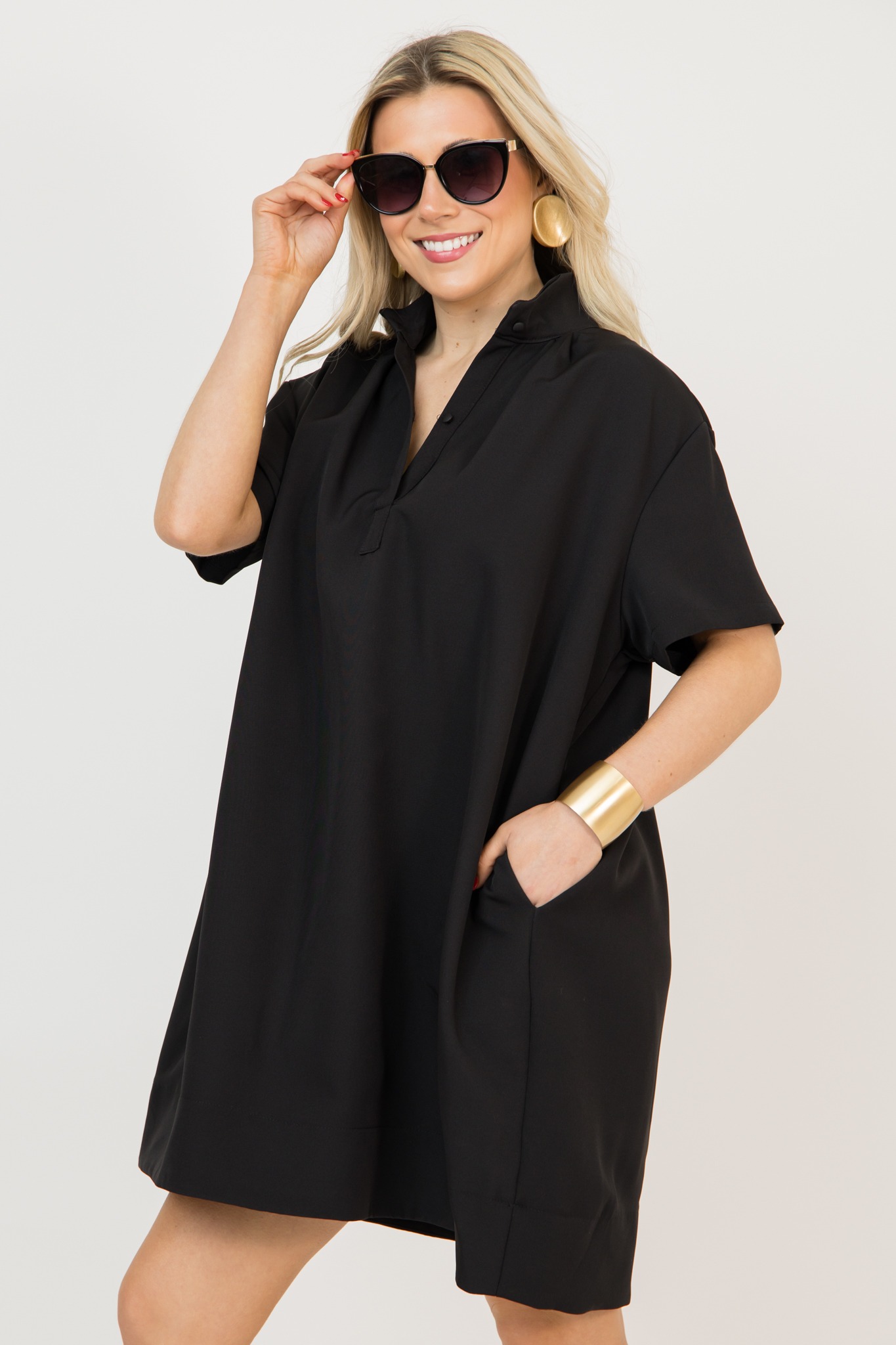 Stand Collar Dress, Black - 0225-39.jpg
