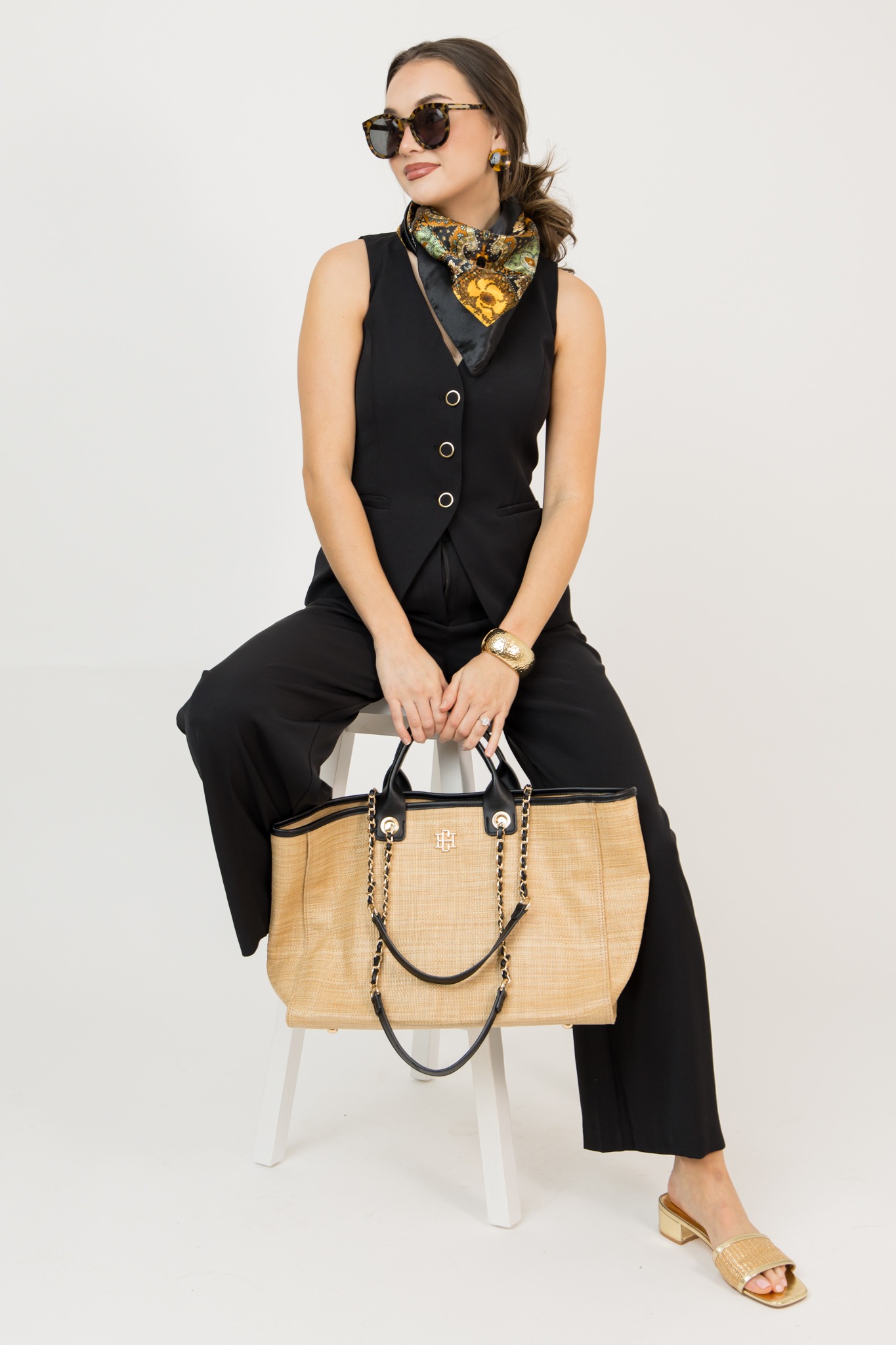 Polished Vest Set, Black - 0225-43.jpg