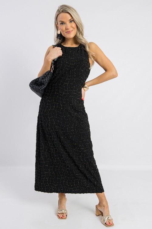 Dazzle Me Knit Midi, Black