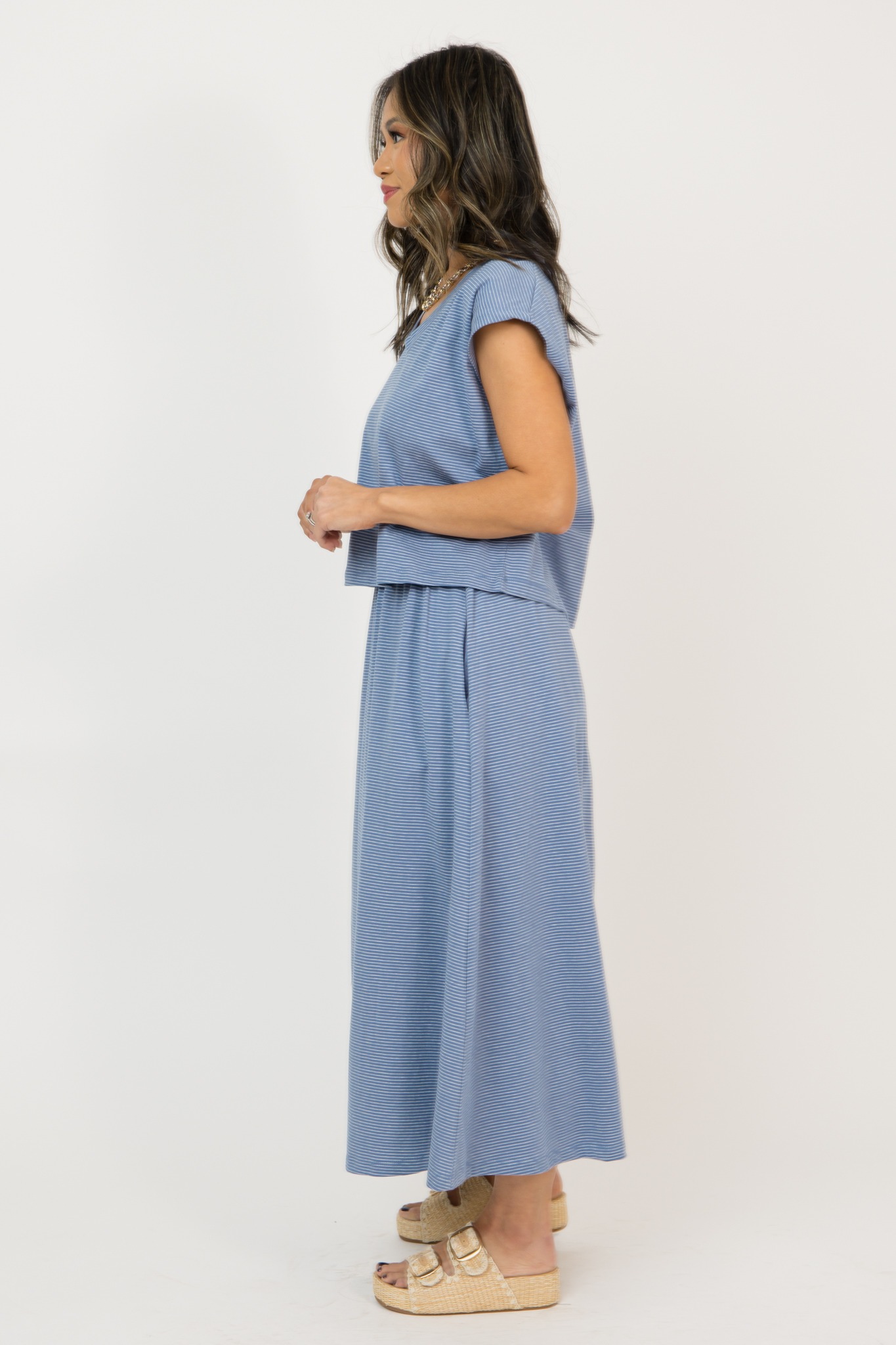 Ivy Knit Skirt Set, Blue/white - 0225-90.jpg