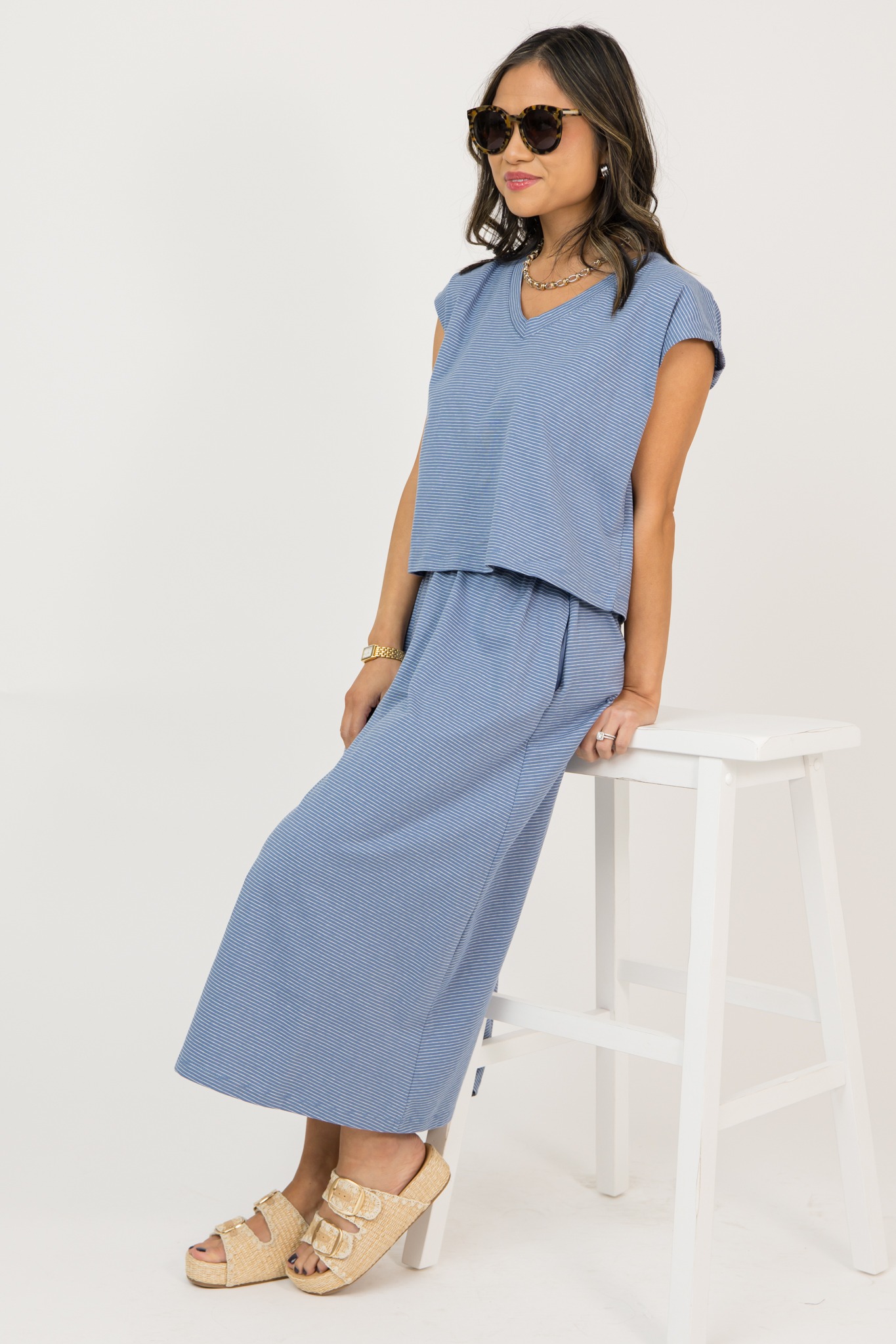 Ivy Knit Skirt Set, Blue/white - 0225-94.jpg