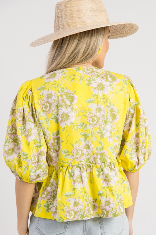 Floral Triple Tie Top, Yellow - 0226-49.jpg