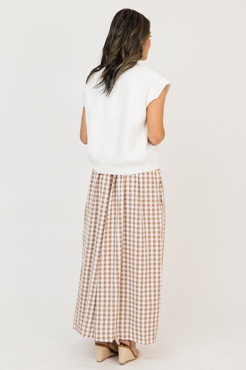 Two-Piece Gingham Maxi, Cream - 0226-50.jpg