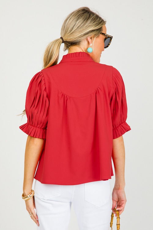 If You Pleats Blouse, Red - 0227-115-Edit.jpg