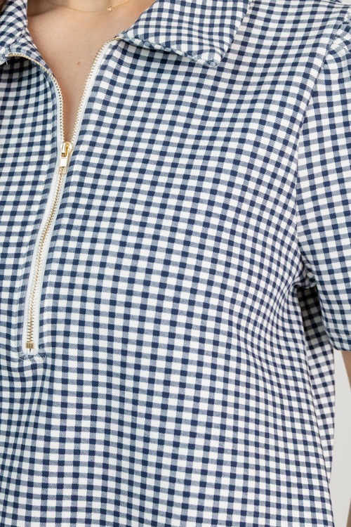 Gingham Zip Dress, Navy - 0227-14.jpg