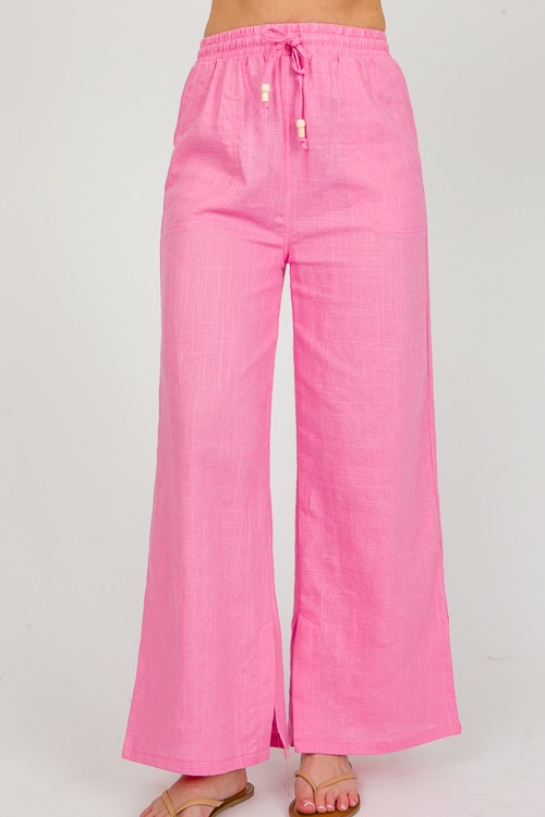 Jamie Linen Pants, Pink