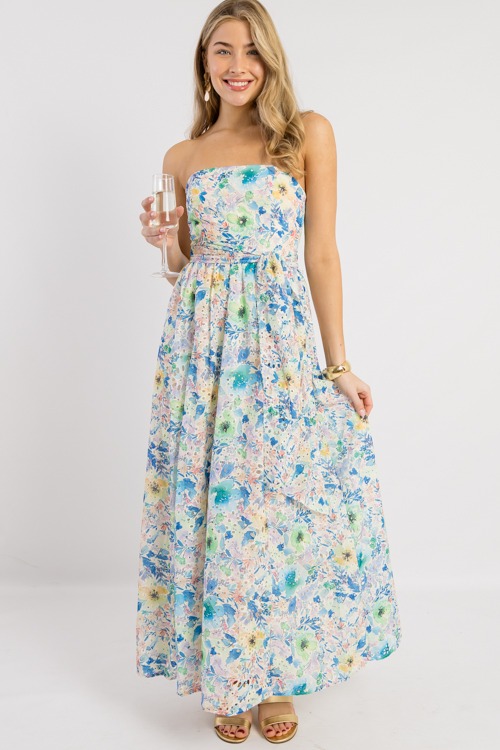 Strapless Eyelet Maxi, Multi Floral - 0227-27h.jpg