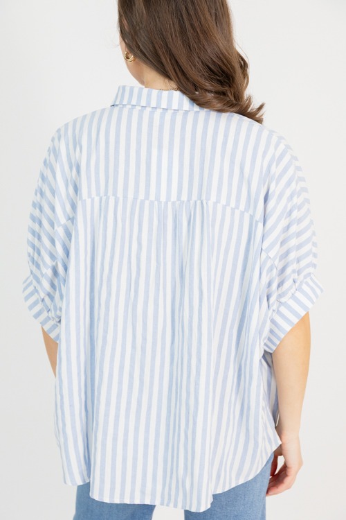 Oversized Linen Top, Blue Stripe - 0227-54.jpg