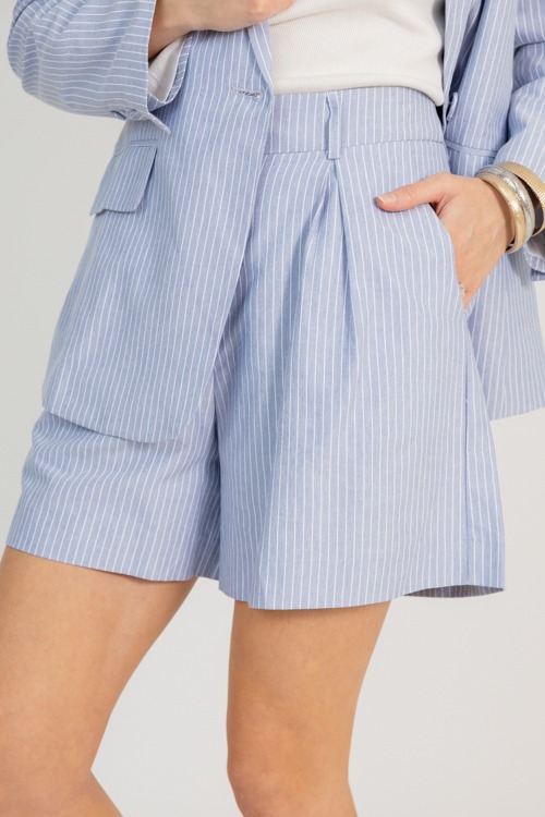 Striped Blazer Shorts Set, Sky - 0227-74.jpg
