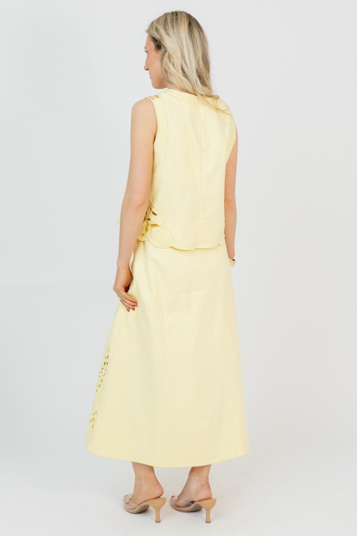 Embroidered Edges Skirt Set, Yellow - 0227-9.jpg