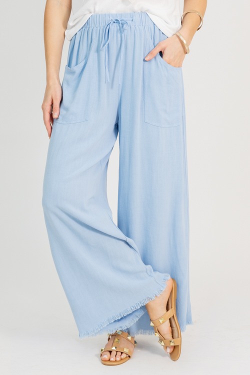 Lola Frayed Linen Pants, Lt. Denim - 0227-96p.jpg