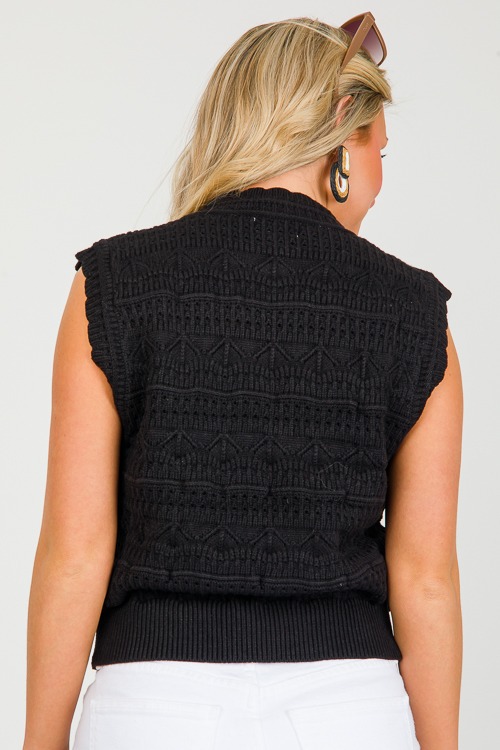 Pointelle Sweater Vest, Black - 0228-103.jpg
