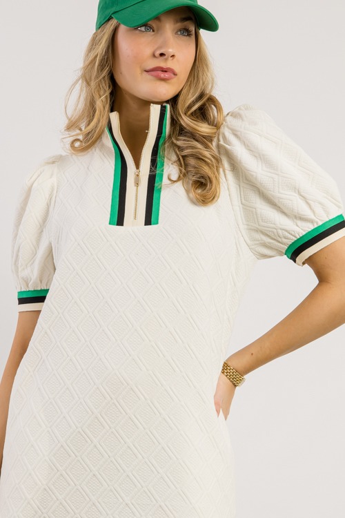 Stripe Accent Texture Dress, Cream - 0228-149.jpg