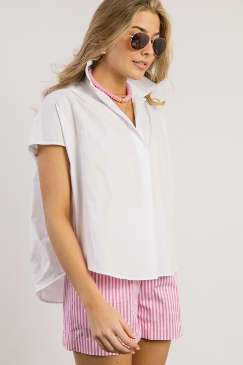 Oversized Poplin Shirt, Off White - 0228-173h.jpg