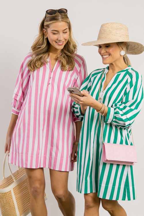 Makenna Stripe Dress, Pink - 0228-210p.jpg