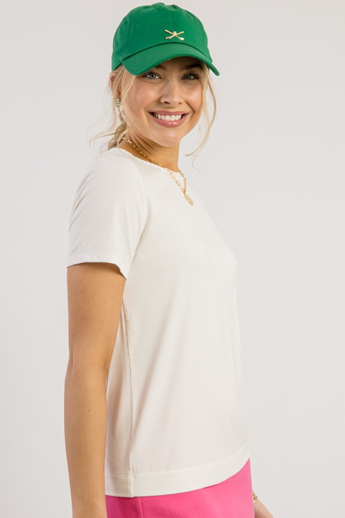 Bamboo Modal Tee, Ivory