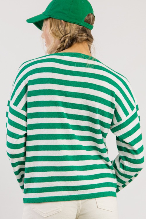 Patty Stripe Sweater, Green - 0228-306.jpg