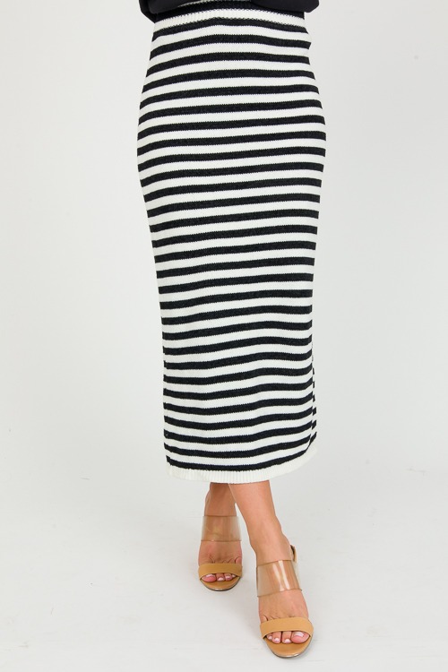 Chenille Stripe Pencil Skirt - 0228-51h.jpg