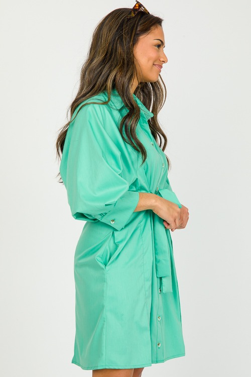 Trend Setter Shirt Dress, Green - 0301-122.jpg